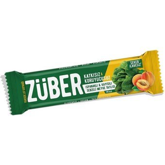 Züber Bar Ispanaklı-Kayısılı Çikolata 35 gr