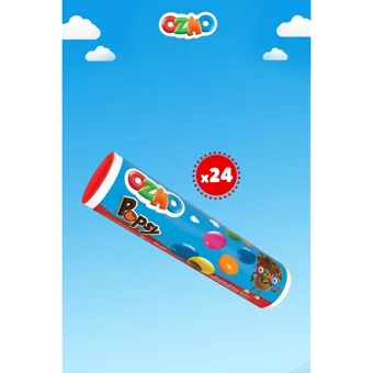 Ozmo Popsy Sütlü Çikolata 24 gr 24 Adet