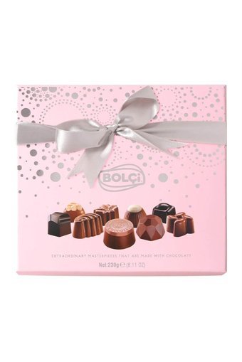 Bolçi Special Pembe Kutu Antep Fıstıklı-Bademli-Fındıklı Çikolata 230 gr