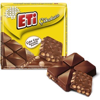 Eti Kare Karamelli Çikolata 57 gr 6 Adet