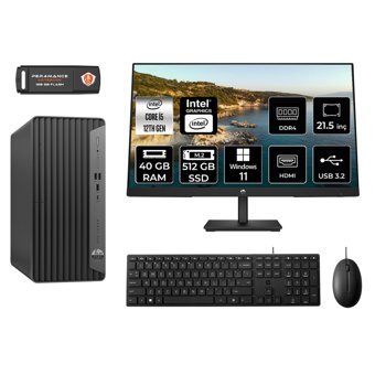 Hp Pro 400 G9 M8EAD087 Dahili Intel UHD Graphics 730 Intel Core i5 12400 40 GB Ram 512 GB SSD Tower Windows 11 Home 21.5 inç Monitörlü Masaüstü Bilgisayar