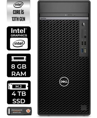 Dell Optiplex 7010MT N010O7010MTUP305 Dahili Intel UHD Graphics 770 Intel Core i5 13500 8 GB Ram 4 TB SSD Tower FreeDos Masaüstü Bilgisayar + PER4 BELLEK