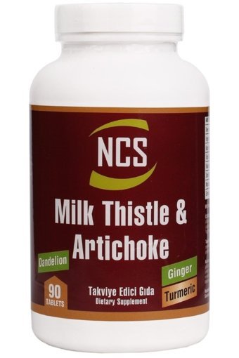 Ncs Milk Thistle Zerdeçal Karahindiba Zencefil Maydanoz De Dikeni Enginar Yetişkin 90 Adet