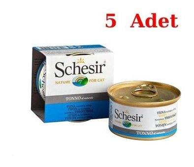 Schesir Tonno Ton Balıklı Yaş Kedi Maması 5x85 gr