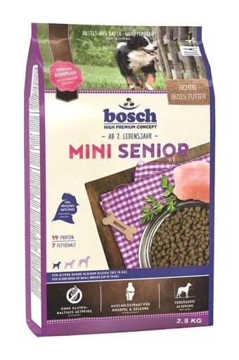 Bosch Mini Senior Karışık Küçük Irk Yaşlı Köpek Maması 2.5 kg