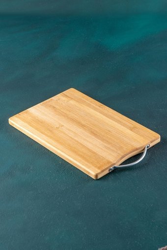 Acar Acr-014 Bambu Orta Kahverengi Tekli Kesme Tahtası