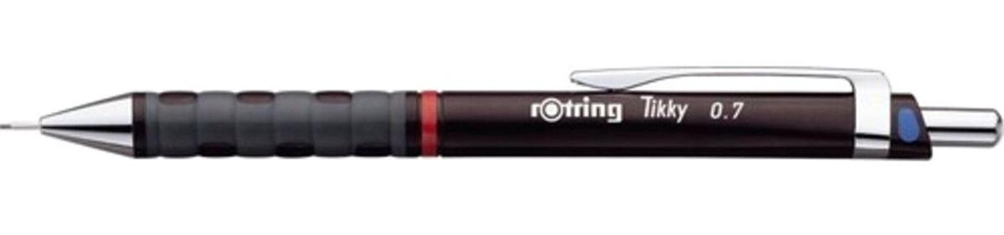Rotring Tıkky 07 Silgili Plastik Metalik Kahverengi 0.7 mm Uçlu Versatil Kalem