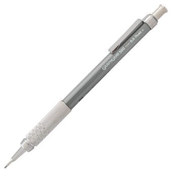 Pentel Graphgear Silgili Metal Metalik Gri 0.9 mm Uçlu Versatil Kalem
