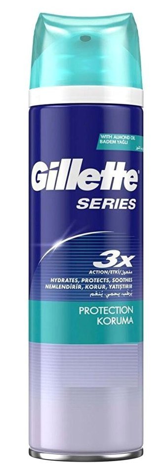 Gillette Series Protection Seyahat Boyu Hassas Ciltler İçin Tıraş Köpüğü 200 ml
