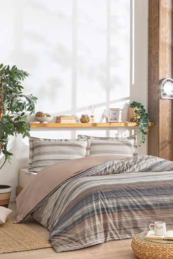 Özdilek Sandfarben 4 Mevsim 200x220 cm Çarşaflı Çift Kişilik Nevresim Takımı Çok Renkli