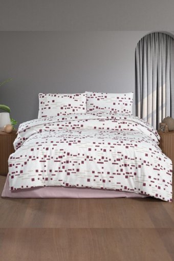 Taç Carla 4 Mevsim 200x220 cm Çarşaflı Çift Kişilik Nevresim Takımı Çok Renkli