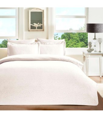 Taç Leo 4 Mevsim 200x220 cm Çarşaflı Çift Kişilik Nevresim Takımı Ekru