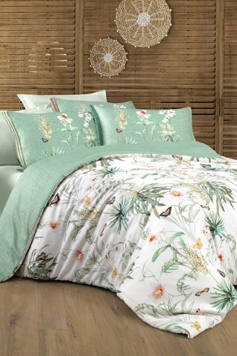 Sarev Felina Lyocell 4 Mevsim 200x220 cm Çarşaflı Çift Kişilik Nevresim Takımı Çok Renkli