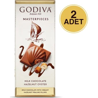 Godiva Tablet Fındıklı Çikolata 83 gr 2 Adet