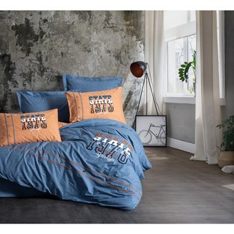 Cotton Box Mood 4 Mevsim 200x220 cm Çarşaflı Çift Kişilik Nevresim Takımı Tarçın