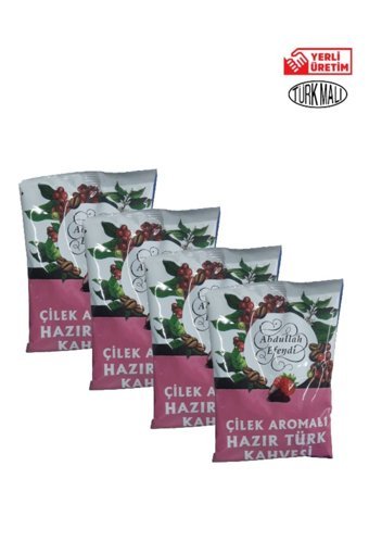 Abdullah Efendi Çilek Türk Kahvesi 4x100 gr
