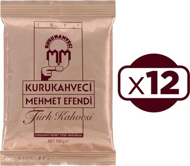 Kurukahveci Mehmet Efendi Sade Türk Kahvesi 12x100 gr