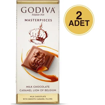 Godiva Tablet Karamelli-Sütlü Çikolata 86 gr 2 Adet