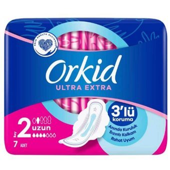 Orkid Ultra Extra 7'li Hijyenik Ped 24 Adet