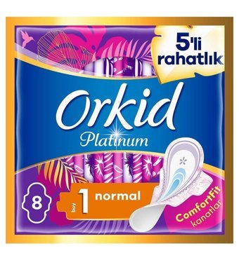 Orkid Platinum İnce 8'li Hijyenik Ped