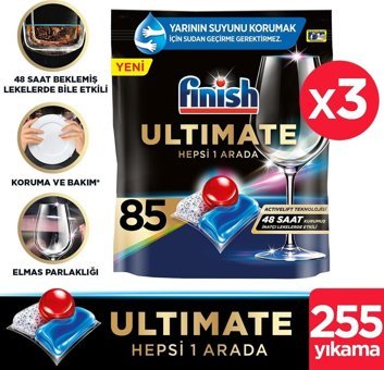 Finish Quantum Tablet Bulaşık Deterjanı 85x3 Adet