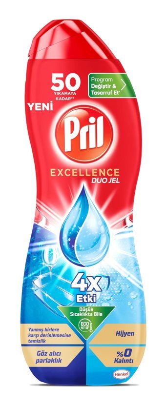 Pril Excellence Duo Jel Bulaşık Deterjanı 900 ml