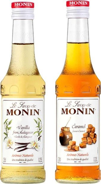 Monin Karamel - Vanilya Kahve Şurubu 2x250 ml