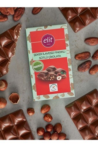 Elit Prebiyotik Fındıklı Çikolata 60 gr 3 Adet