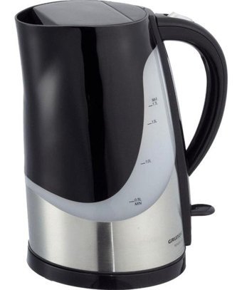 Grundig Wk 5040 Çelik-Plastik 1.7 lt 670 W Işıklı Vintage Inox-Siyah Kettle