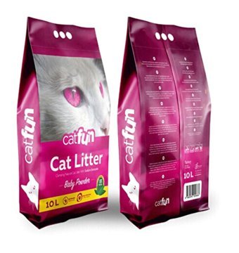 Catfun Topaklanan İnce Taneli Bentonit Kedi Kumu 10 lt
