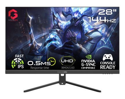 Gameon GOP28UHD144IPS 144 Hz 0.5 ms 28 inç 4K UHD Flat IPS Hoparlörlü HDMI Freesync G-Sync 3840x1080 px LED Monitör