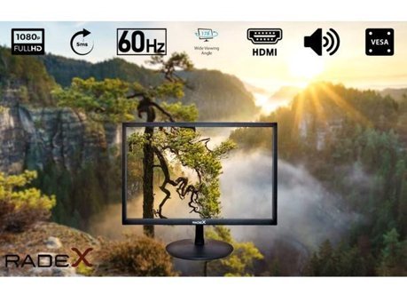 Radex RD-20P 60 Hz 5 ms 20 inç FHD Flat TN Hoparlörlü VGA 1920x1080 px LED Monitör
