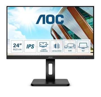 AOC 24P2C 75 Hz 4 ms 23.8 inç FHD Flat IPS Hoparlörlü HDMI 1920x1080 px LED Monitör