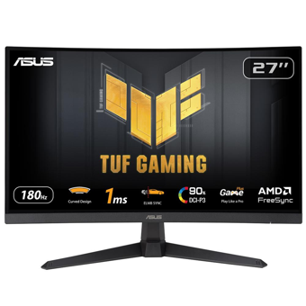 Asus TUF Gaming VG27VQ3B 180 Hz 1 ms 27 inç FHD Curved Dokunmatik VA HDMI Freesync 1920x1080 px LED Monitör