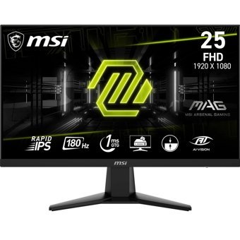 MSI MAG 256F 180 Hz 1 ms 24.5 inç FHD Flat IPS HDMI Freesync 1920x1080 px LED Monitör