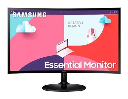Samsung S3 LS24C360EAUXUF 75 Hz 4 ms 24 inç FHD Curved VA Hoparlörlü HDMI Freesync 1920x1080 px LED Monitör
