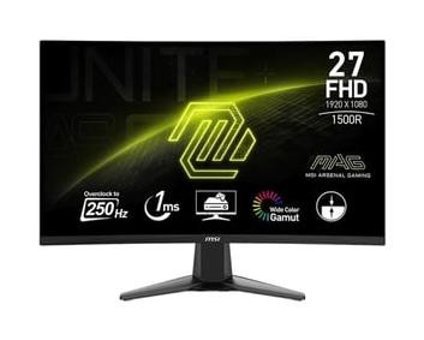 MSI MAG 27C6X 250 Hz 1 ms 27 inç FHD Curved VA HDMI 1920x1080 px LED Monitör