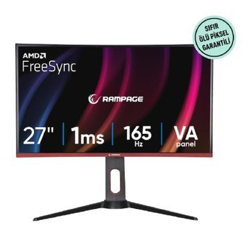 Rampage VY27R165 165 Hz 1 ms 27 inç FHD Curved VA HDMI Freesync 1920x1080 px LED Monitör