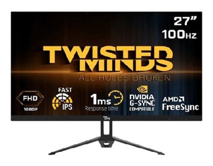Twisted Minds TM27FHD100IPS 100 Hz 1 ms 27 inç FHD Flat IPS HDMI Freesync G-Sync 1920x1080 px LED Monitör