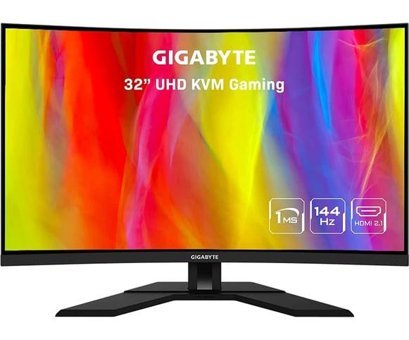 Gigabyte M32UC 144 Hz 1 ms 31.5 inç 4K UHD Curved VA Hoparlörlü HDMI Freesync 3840x2160 px LED Monitör