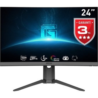 MSI G24C6P E2 180 Hz 1 ms 23.8 inç FHD Curved VA HDMI 1920x1080 px LED Monitör