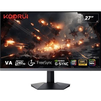 Koorui 27E1QA 144 Hz 1 ms 27 inç WQHD Flat VA HDMI Freesync G-Sync 2560x1440 px LED Monitör