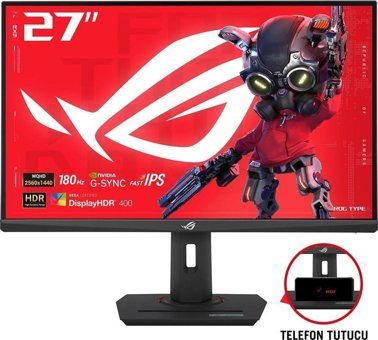 Asus ROG Strix XG27ACS 180 Hz 1 ms 27 inç WQHD Flat Dokunmatik IPS HDMI Freesync G-Sync 2560x1440 px LED Monitör