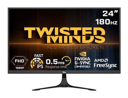 Twisted Minds TM24FHD180IPS 180 Hz 0.5 ms 24 inç FHD Flat IPS HDMI Freesync G-Sync 1920x1080 px LED Monitör