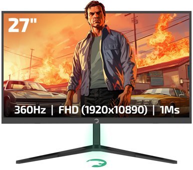 Gamepower Rapid 27 360 Hz 1 ms 27 inç FHD Flat IPS Hoparlörlü HDMI 1920x1080 px LED Monitör
