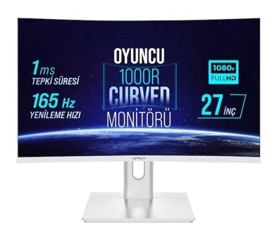 Warp WRP27-165-W 165 Hz 1 ms 27 inç FHD Curved VA HDMI Freesync G-Sync 1920x1080 px LED Monitör