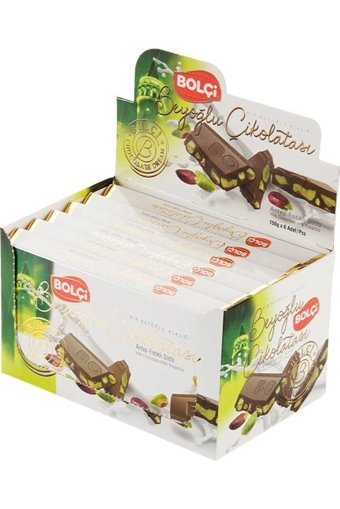 Bolçi Tablet Antep Fıstıklı Çikolata 150 gr 6 Adet