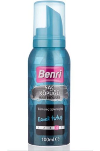 Benri Esnek Tutuş Normal Saçlar İçin Şekillendirici Hacim Veren Saç Köpüğü 100 ml