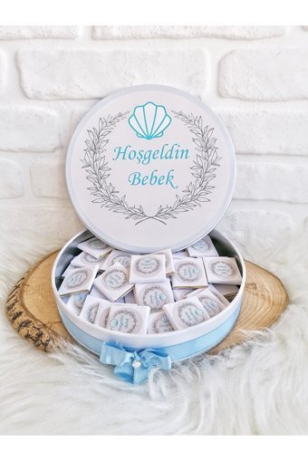 Bunnyball Erkek Bebek Hoşgeldin Sade Çikolata