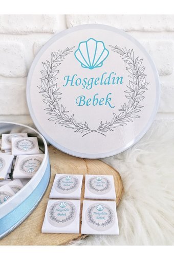 Bunnyball Erkek Bebek Hoşgeldin Sade Çikolata